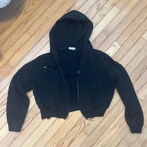 GARAGE women’s black zip up sweatshirt SIZE M